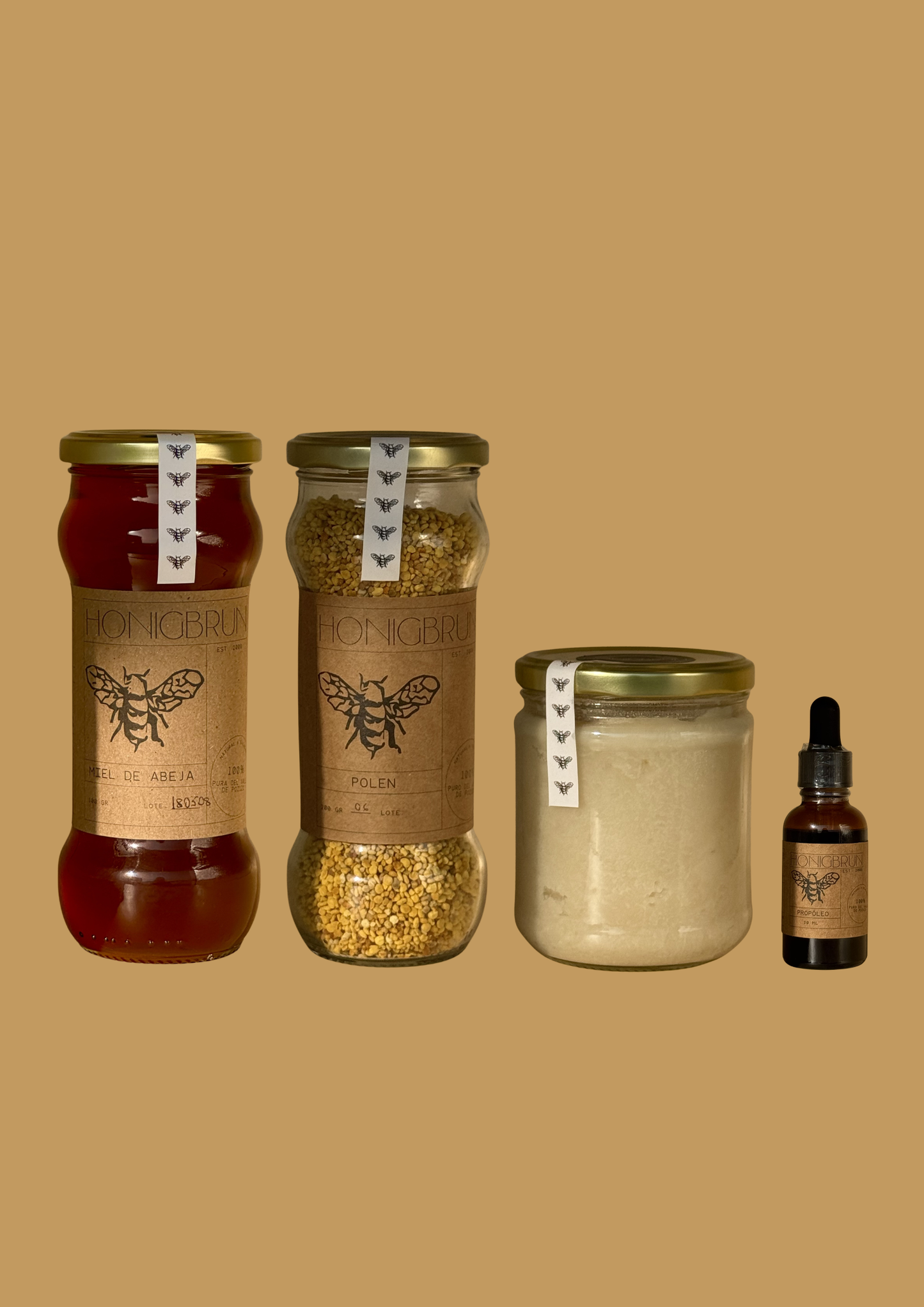 Pack Bienestar / Miel de abeja + Polen + Propóleo + Manteca de cerdo